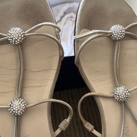Stuart weitzman - silver crystal sandals/flat - Picture 4 of 9